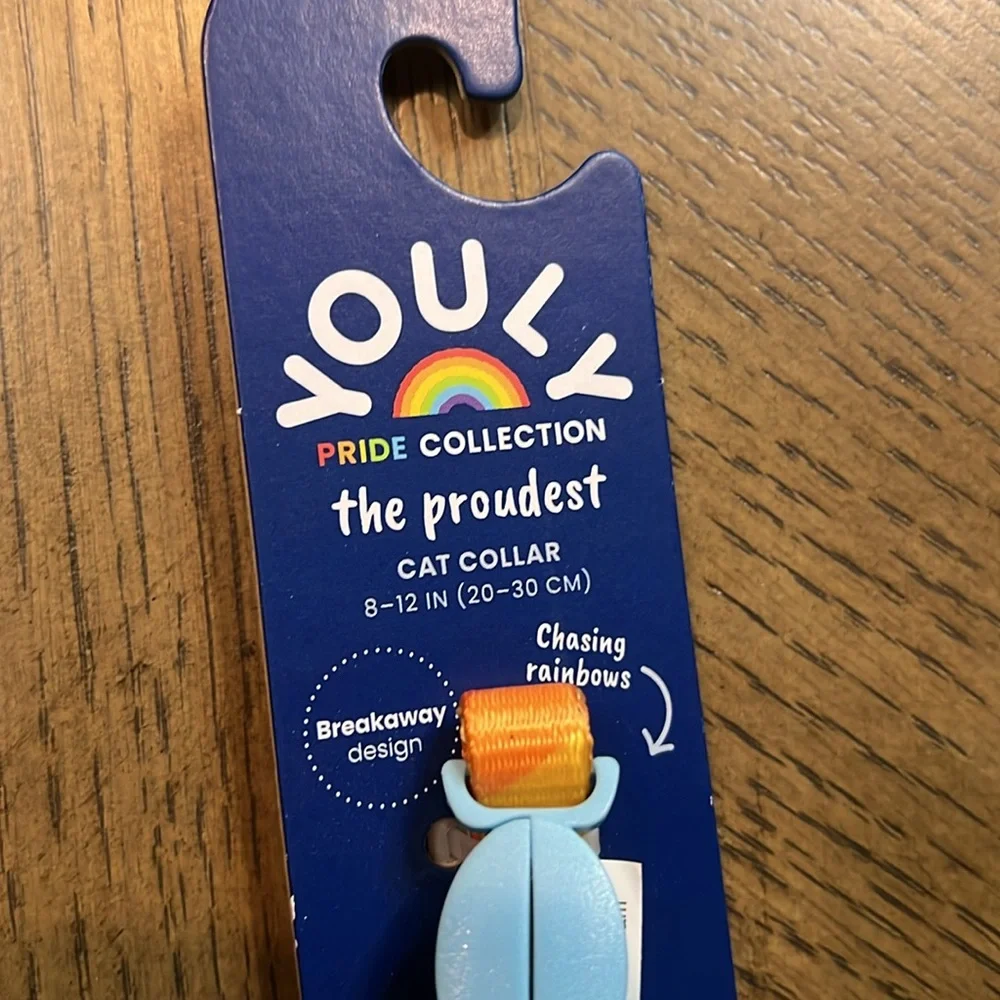 Youly Pride Cat Collar NWT